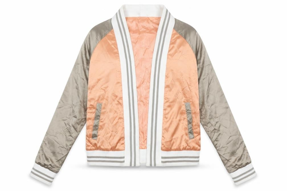 QED London Womens Orange Jacket Size 12 - Flower Detail