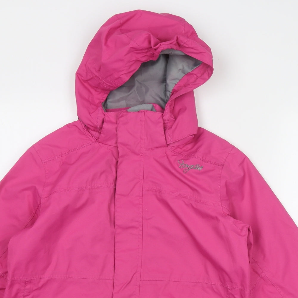 TOG24 Girls Pink Windbreaker Jacket Size 9-10 Years Zip