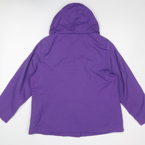 Classic Womens Purple Jacket Size 18 Button