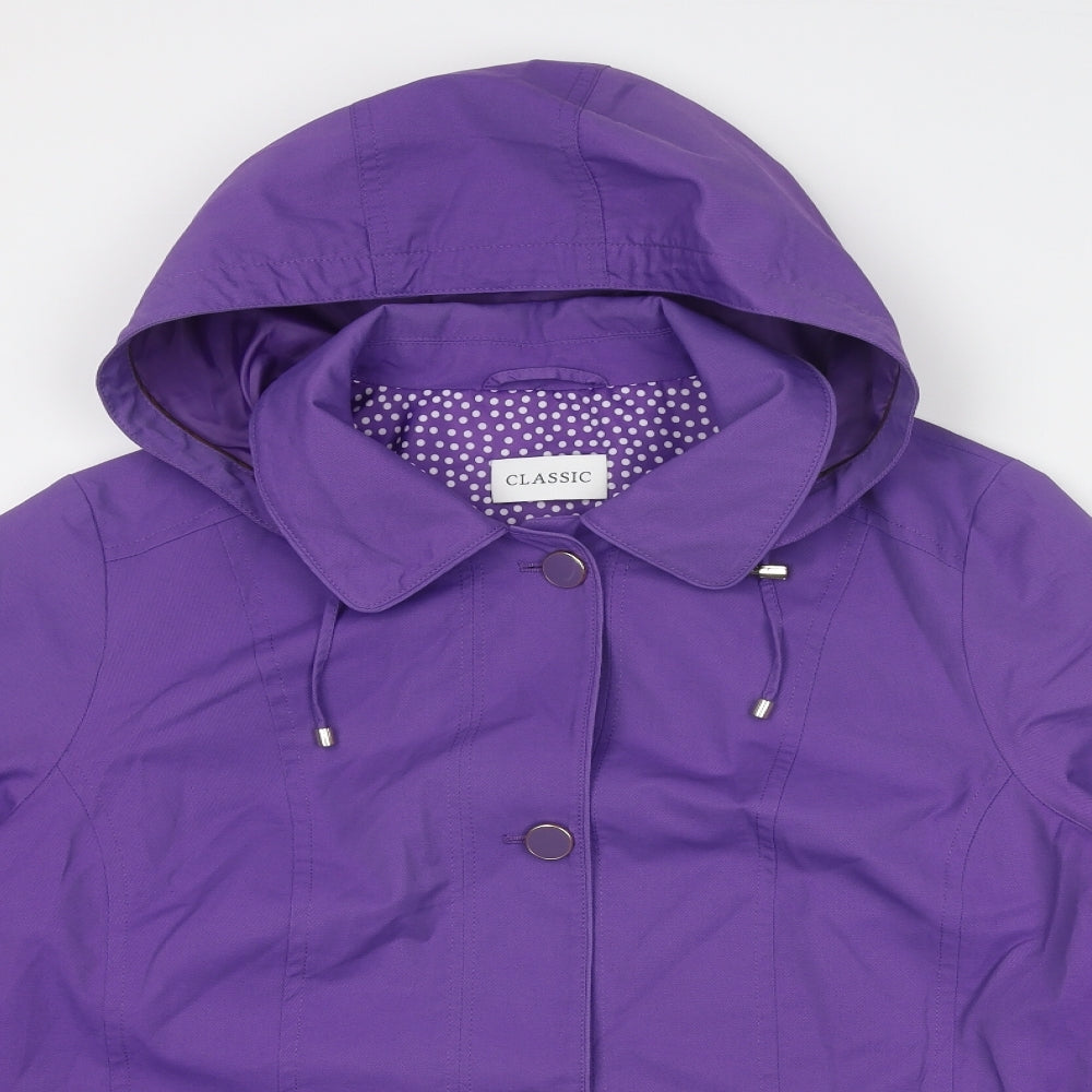 Classic Womens Purple Jacket Size 18 Button