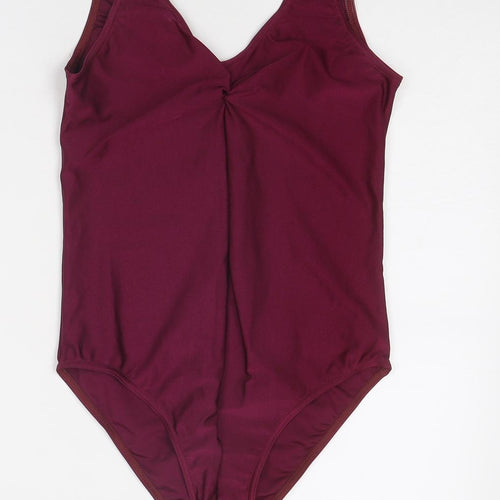 1st Position Womens Purple Nylon One Piece Size S