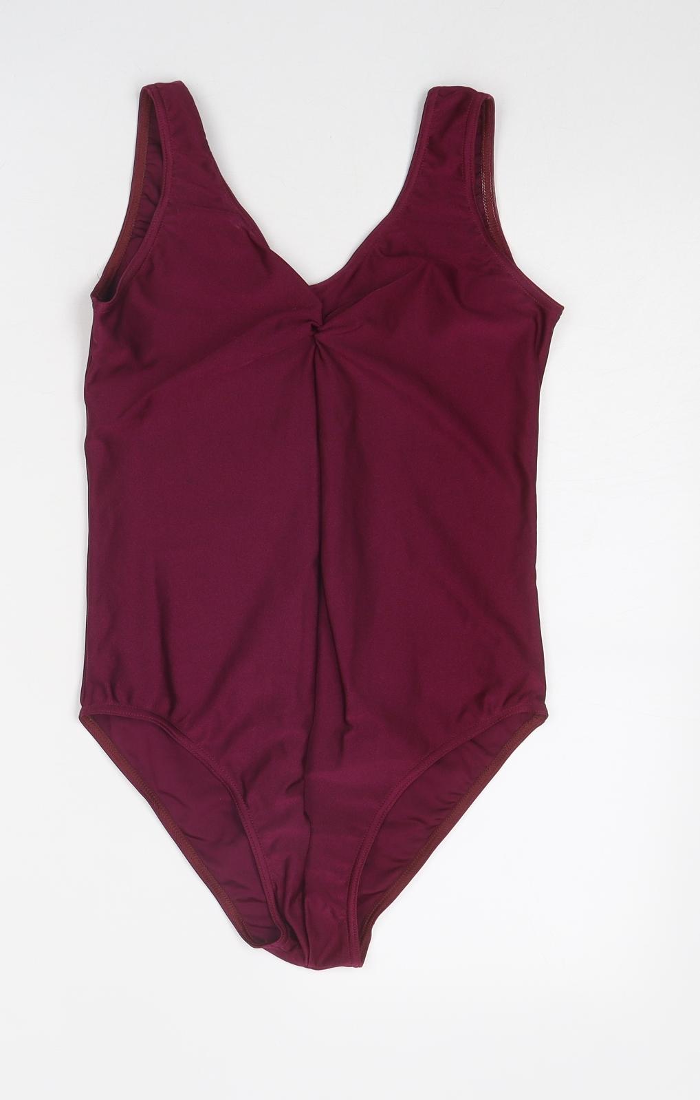 1st Position Womens Purple Nylon One Piece Size S