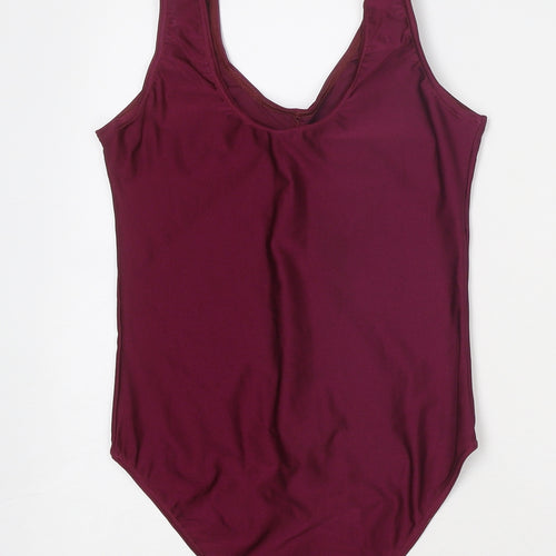 1st Position Womens Purple Nylon One Piece Size S