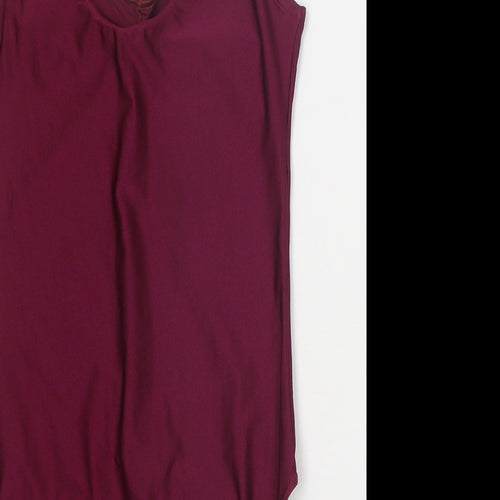 1st Position Womens Purple Nylon One Piece Size S
