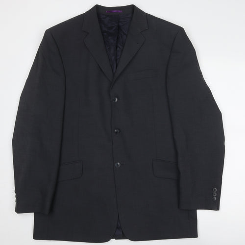 NEXT Mens Grey Wool Jacket Suit Jacket Size 40 Regular