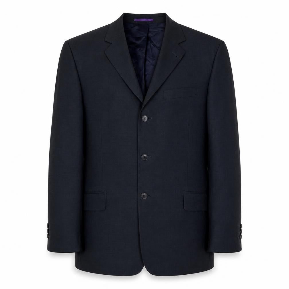 Front view of Next men’s grey wool jacket suit jacket, size 40, regular