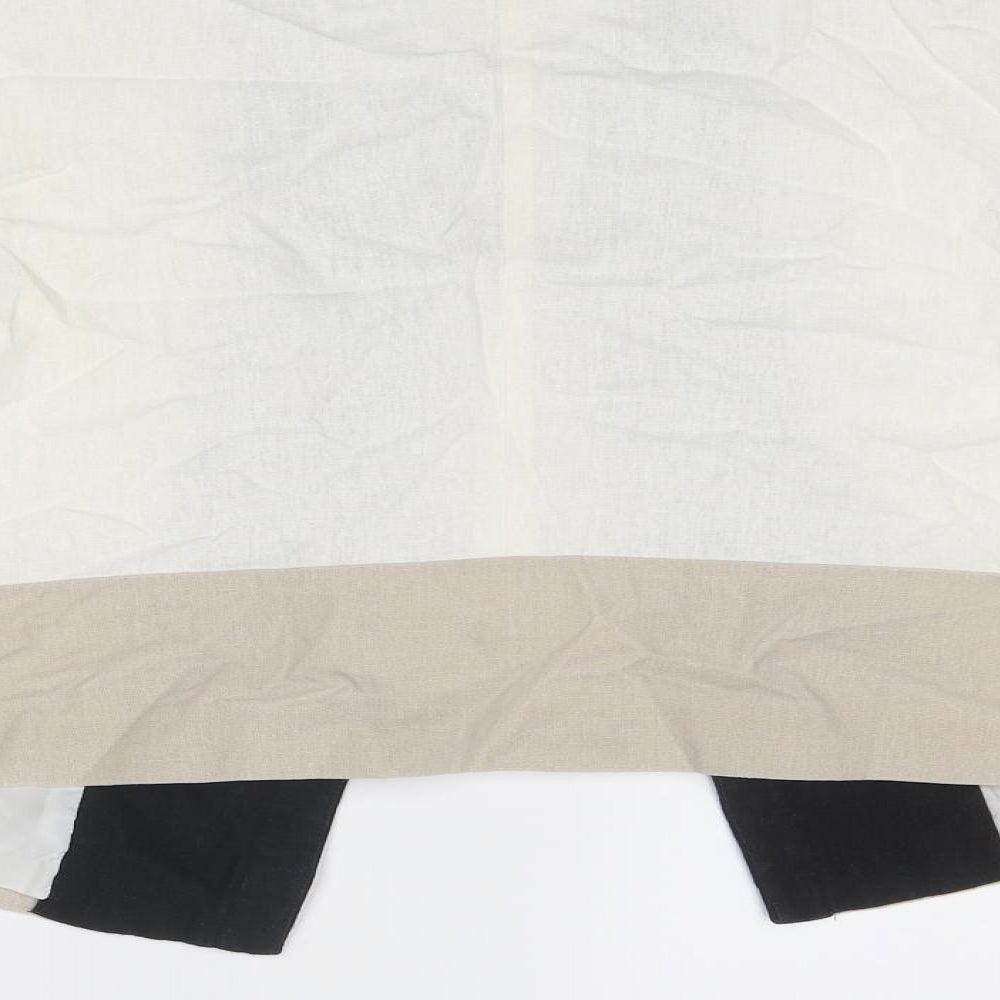 M&Co Womens Ivory Jacket Blazer Size 14 Hook & Eye