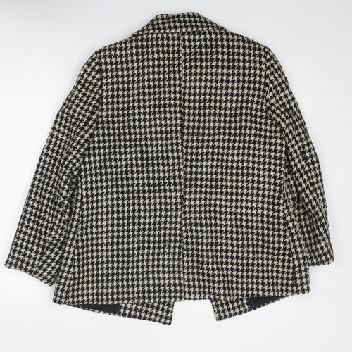 James Lakeland Womens Black Geometric Jacket Size XL Snap
