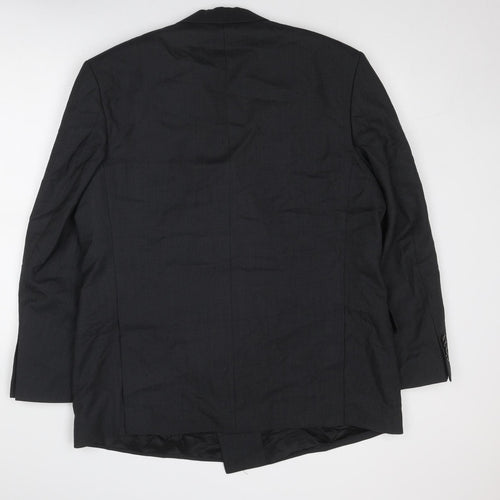 ROY ROBSON Mens Grey Polyester Jacket Suit Jacket Size 44 Regular