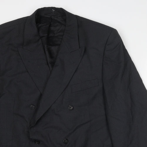 ROY ROBSON Mens Grey Polyester Jacket Suit Jacket Size 44 Regular