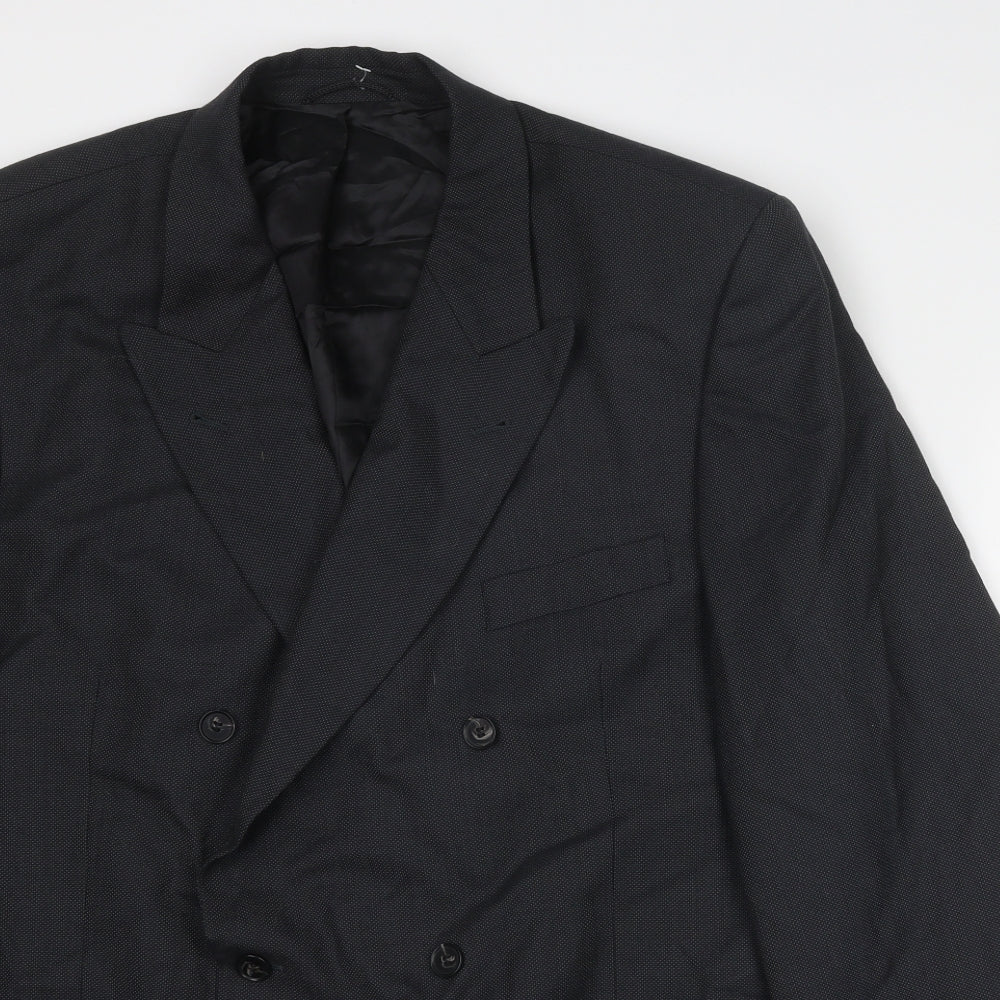 ROY ROBSON Mens Grey Polyester Jacket Suit Jacket Size 44 Regular