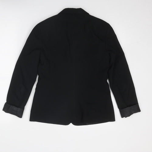 New Look Womens Black Polyester Jacket Blazer Size 10