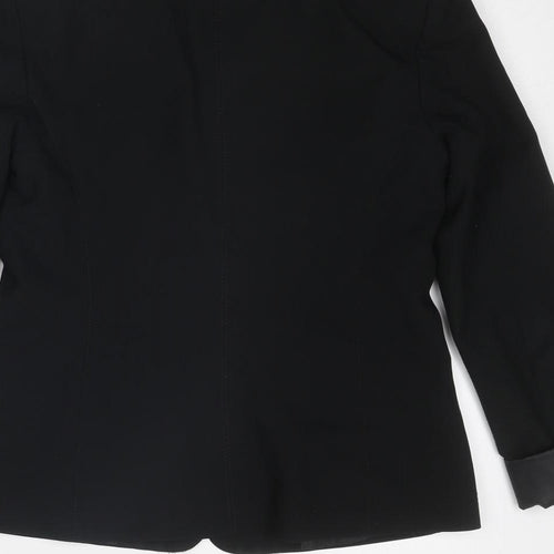 New Look Womens Black Polyester Jacket Blazer Size 10