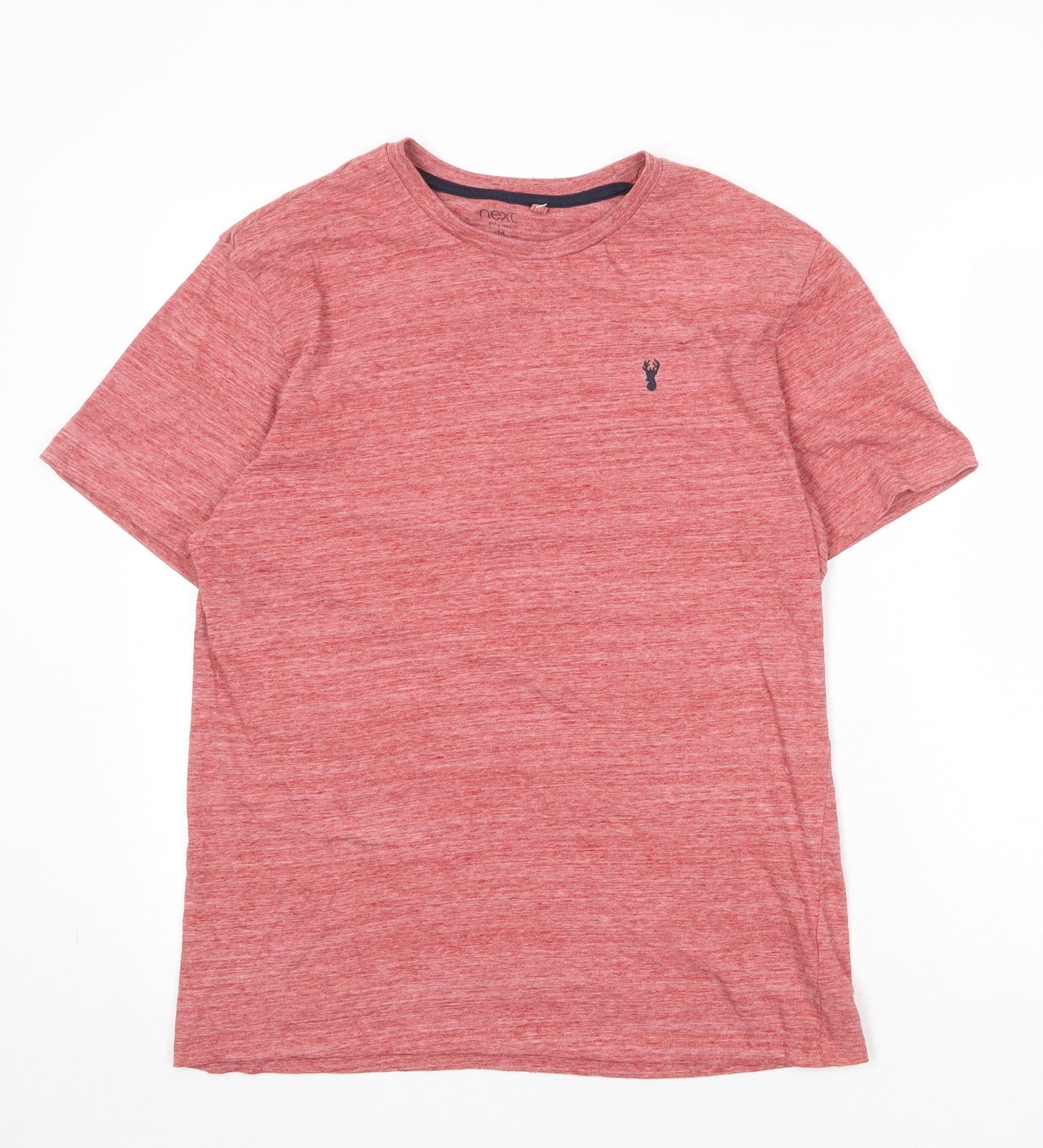 NEXT Mens Red Cotton T-Shirt Size M Round Neck