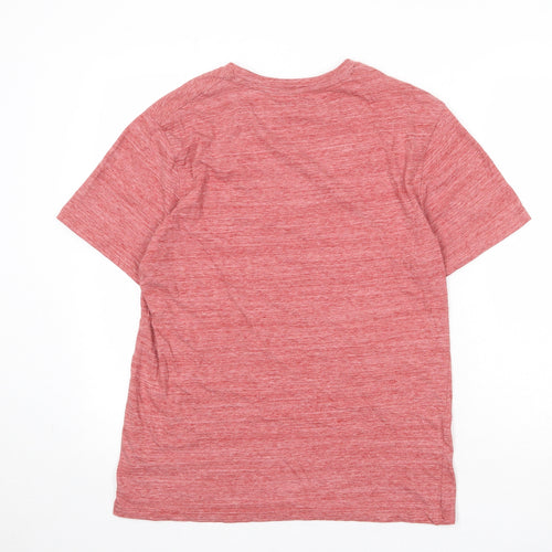 NEXT Mens Red Cotton T-Shirt Size M Round Neck