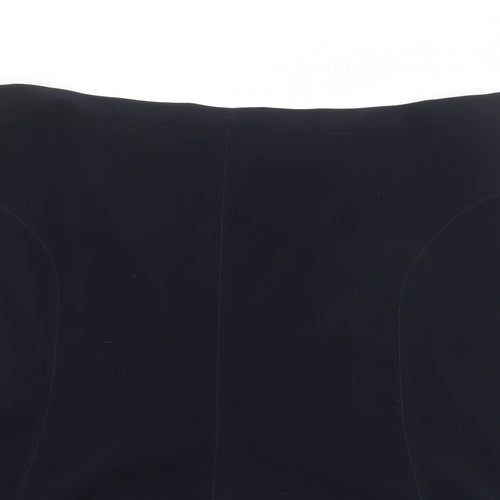 Peter Hahn Womens Black Polyester Swing Skirt Size 42 in Zip