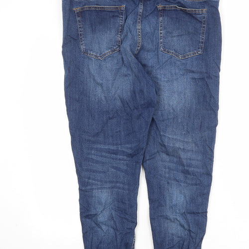 Red Herring Womens Blue Cotton Skinny Jeans Size 18 Regular Zip