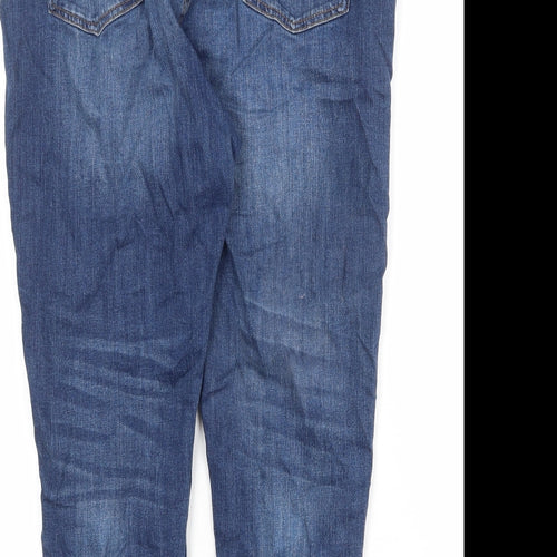 Red Herring Womens Blue Cotton Skinny Jeans Size 18 Regular Zip
