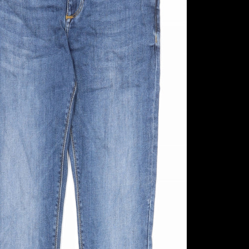 River Island Mens Blue Cotton Skinny Jeans Size 34 in Regular Zip