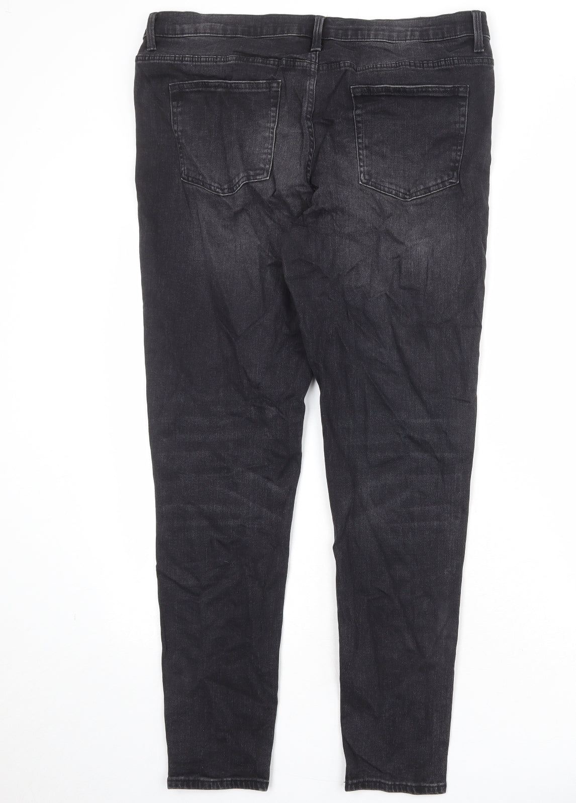 Red Herring Womens Black Cotton Skinny Jeans Size 16 Regular Zip