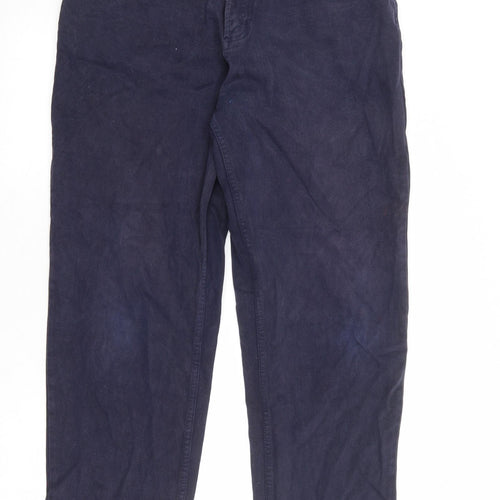 Recover Mens Blue Cotton Tapered Jeans Size 34 in Regular Zip