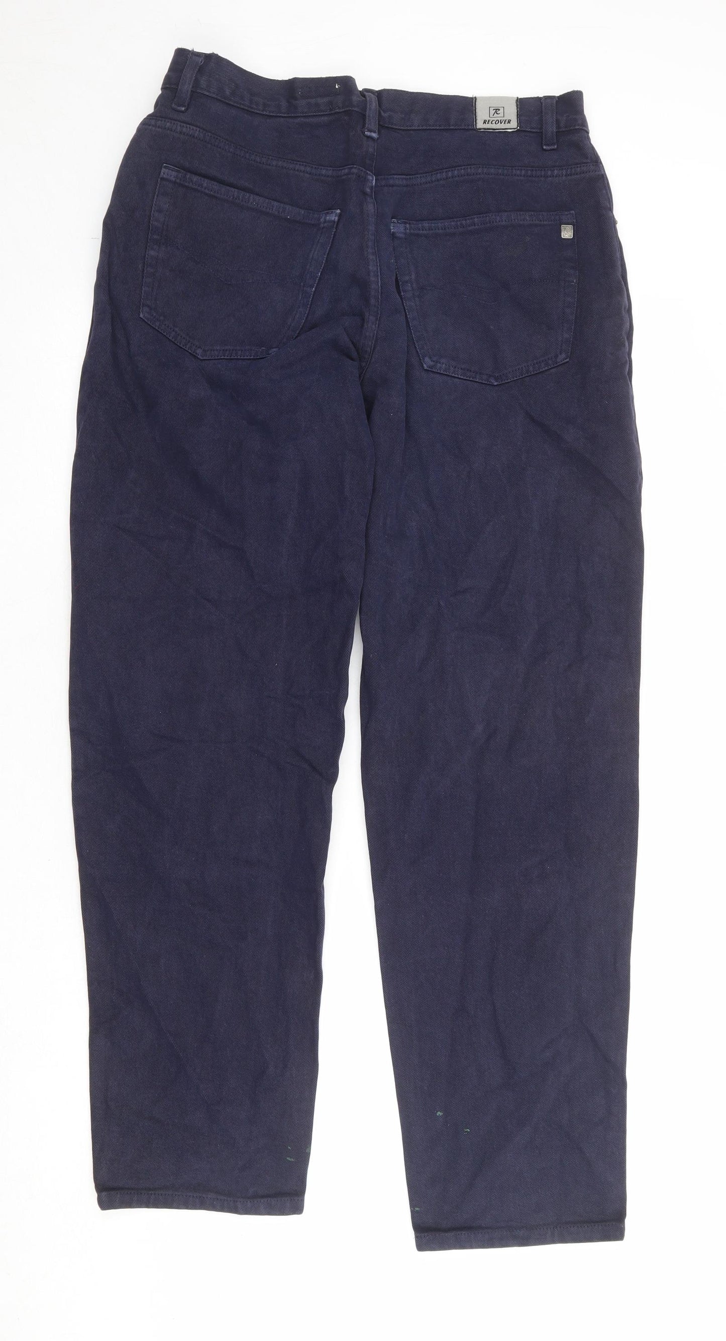 Recover Mens Blue Cotton Tapered Jeans Size 34 in Regular Zip
