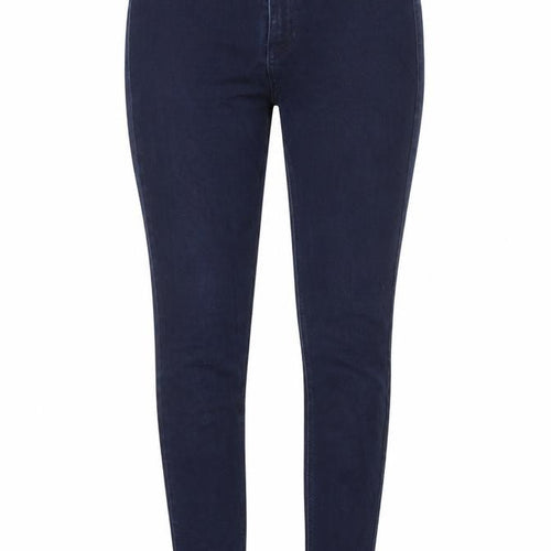 Marks and Spencer Womens Blue Cotton Skinny Jeans Size 10 Regular Zip