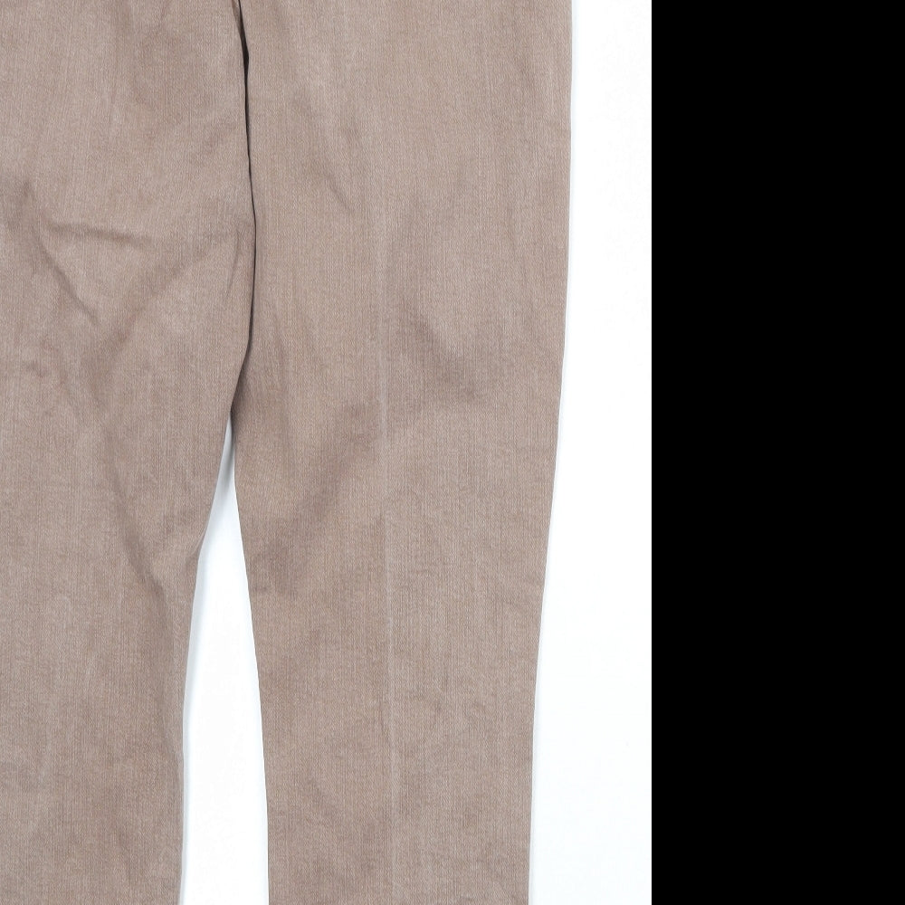River Island Womens Brown Cotton Skinny Jeans Size 20 Regular Zip