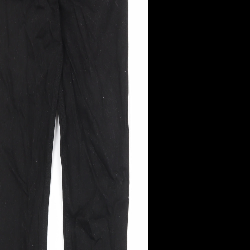 NEXT Womens Black Cotton Skinny Jeans Size 12 Regular Zip