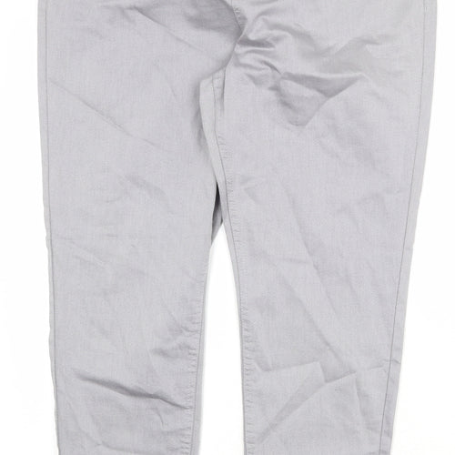 Marks and Spencer Womens Grey Cotton Jegging Jeans Size 18 Regular
