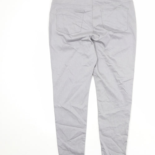Marks and Spencer Womens Grey Cotton Jegging Jeans Size 18 Regular