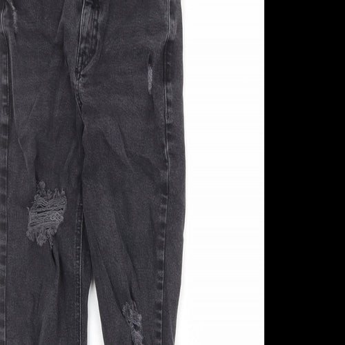 New Look Womens Black Cotton Skinny Jeans Size 10 Regular Zip