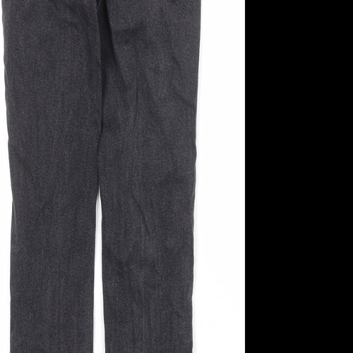 New Look Womens Black Cotton Skinny Jeans Size 10 Regular Zip