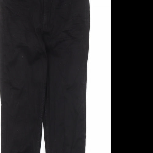 Marks and Spencer Womens Black Cotton Skinny Jeans Size 10 Regular Zip