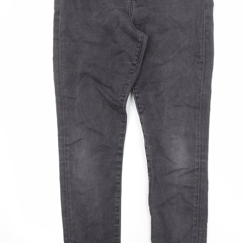 H&M Womens Grey Cotton Skinny Jeans Size 31 in Regular Zip