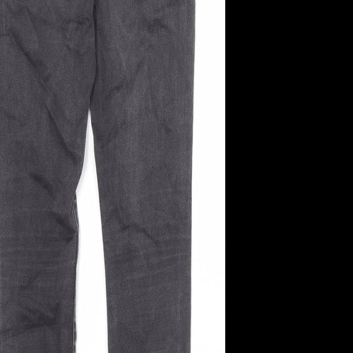H&M Womens Grey Cotton Skinny Jeans Size 31 in Regular Zip