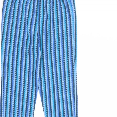 Urban Outfitters Womens Blue Geometric Polyester Jogger Trousers Size XS Regular