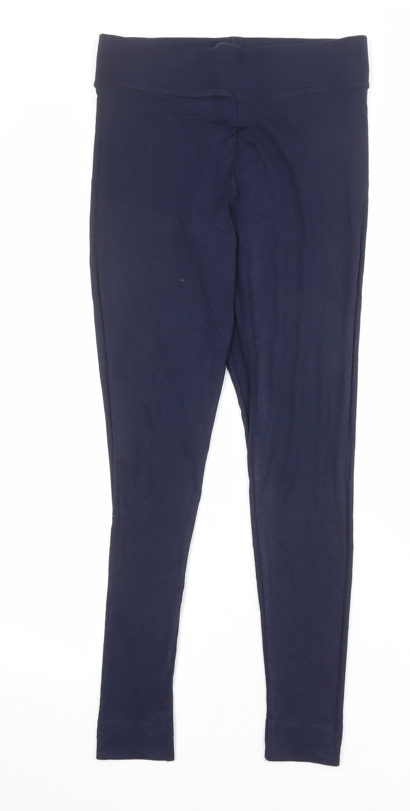 Marks and Spencer Womens Blue Viscose Carrot Leggings Size 10