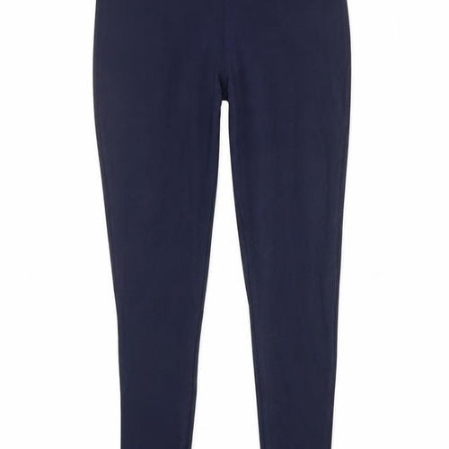 Marks and Spencer Womens Blue Viscose Carrot Leggings Size 10