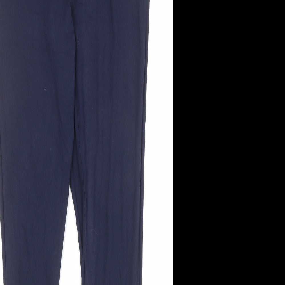 Marks and Spencer Womens Blue Viscose Carrot Leggings Size 10