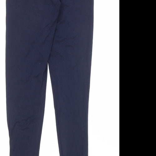 Marks and Spencer Womens Blue Viscose Carrot Leggings Size 10