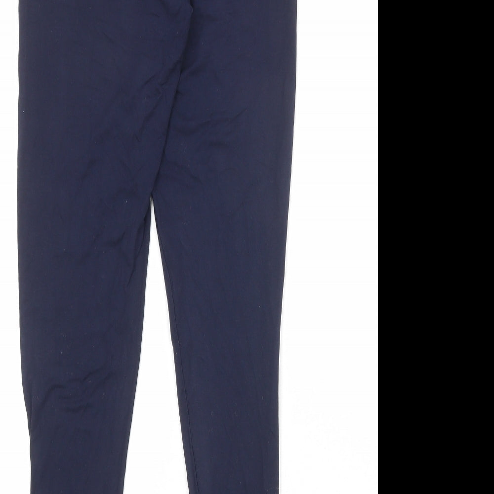 Marks and Spencer Womens Blue Viscose Carrot Leggings Size 10