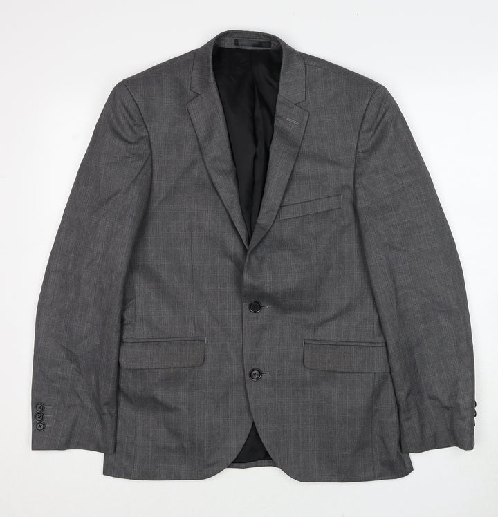 Burton Mens Grey Polyester Jacket Suit Jacket One Size Regular