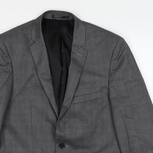 Burton Mens Grey Polyester Jacket Suit Jacket One Size Regular