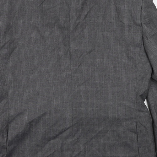 Burton Mens Grey Polyester Jacket Suit Jacket One Size Regular