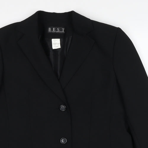 Best Womens Black Polyester Jacket Suit Jacket Size 14