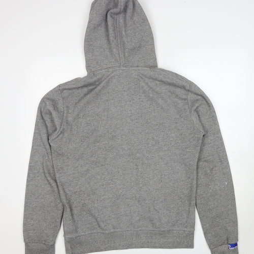 Superdry Mens Grey Cotton Pullover Hoodie Size M