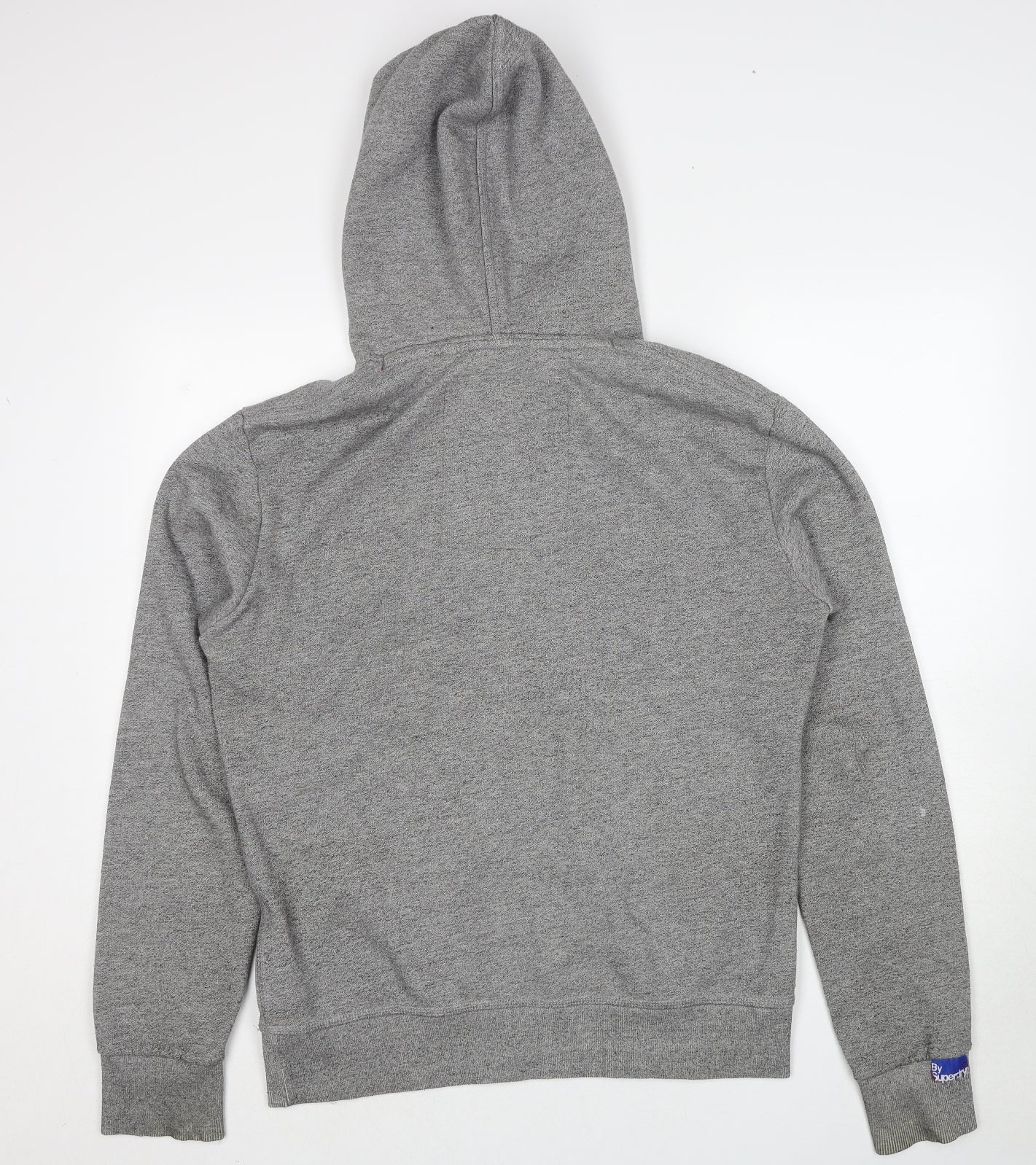 Superdry Mens Grey Cotton Pullover Hoodie Size M