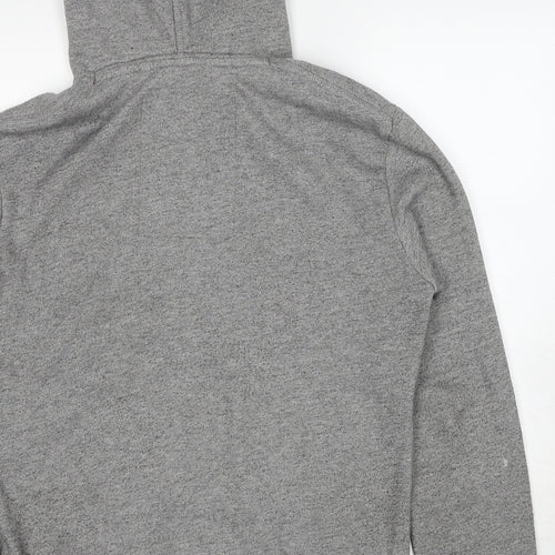 Superdry Mens Grey Cotton Pullover Hoodie Size M