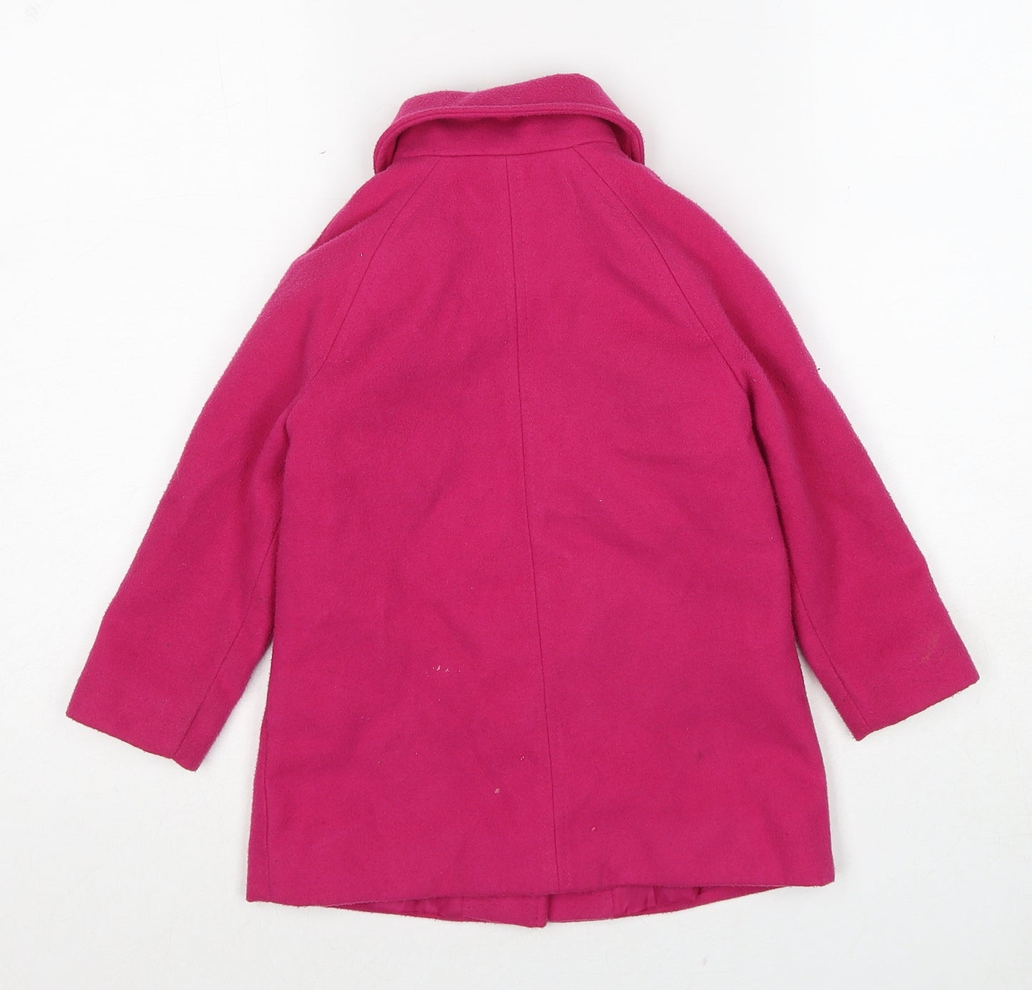 Principles Girls Pink Overcoat Coat Size 3-4 Years Button